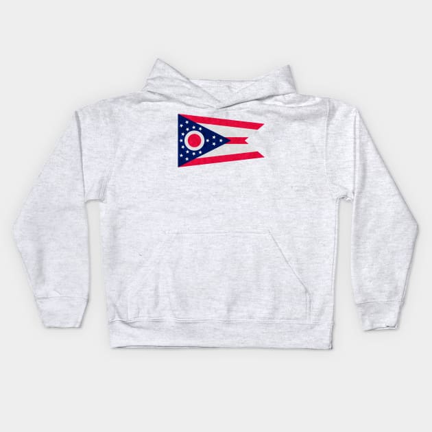 State flag of Ohio Kids Hoodie by Enzwell